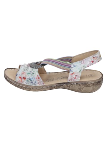 Comfortabel Komfort-Sandalen in weiß/floral