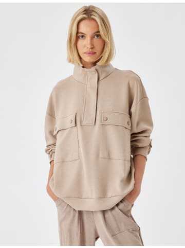 KOTON Schlafanzug Strickoberteile in Beige