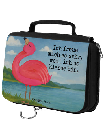 Mr. & Mrs. Panda NeZeichenssaire Flamingo Stolz Design mit Spruch in Weiß
