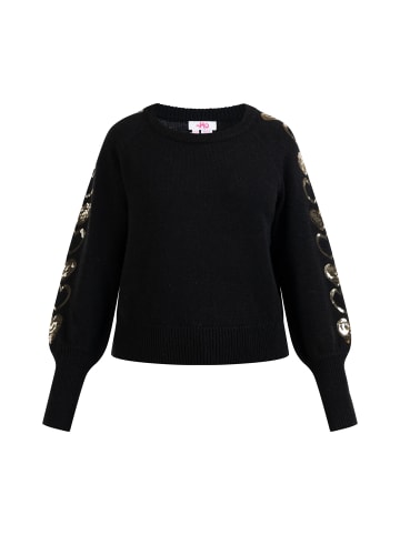 myMo Damen Strickpullover in Schwarz