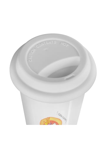 Mr. & Mrs. Panda Kaffeebecher To Go Einhorn König mit Spruch in Weiß