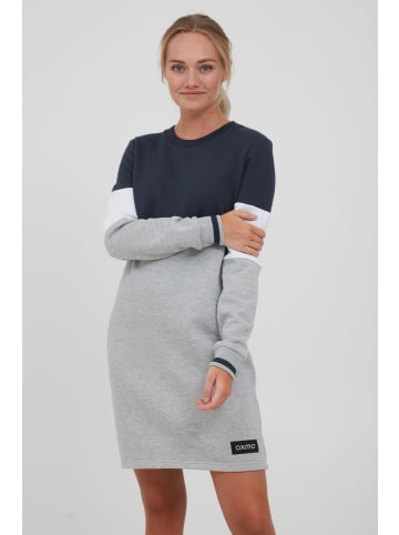 Oxmo Sweatkleid OXSweat 21300659-ME Sweatkleid in Colourblock-Optik in Blau