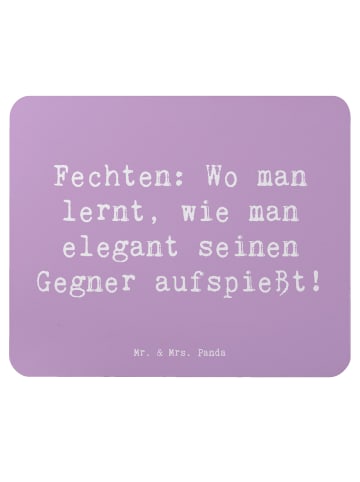 Mr. & Mrs. Panda Maus-Pad Spruch Fechten Eleganz mit Spruch in Lavendeltraum