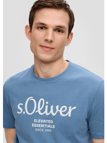 s.Oliver T-Shirt kurzarm in Blau