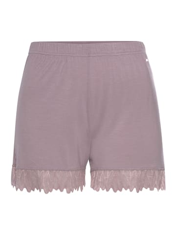 LASCANA Schlafshorts in mauve