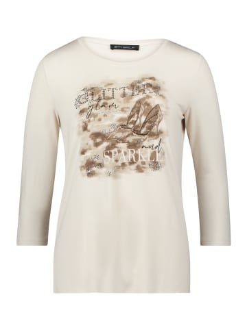 Betty Barclay Basic Shirt mit Placement in Beige/Taupe