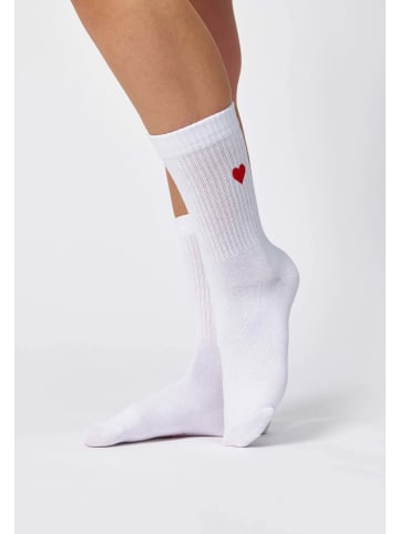SNOCKS Tennissocken aus Bio-Baumwolle 2 Paar in Mix (Love)