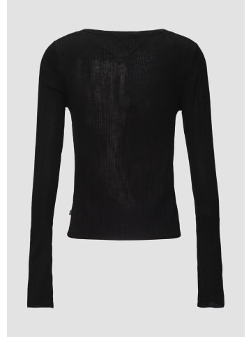 QS Strickpullover langarm in Schwarz