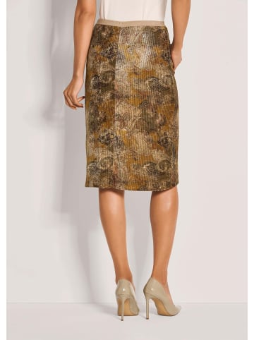 MADELEINE Eleganter Rock mit Paisley-Design in beige / schwarz / multicolor