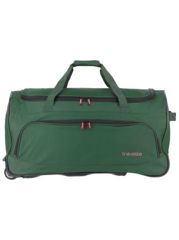 travelite Basics 2 Rollen Reisetasche 71 cm in dunkelgrün