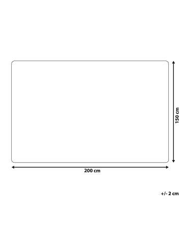Beliani Kuscheldecke ABTEH in Weiß - (W) 150 x (H) 2 x (L) 200 cm