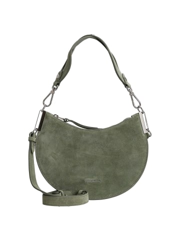 COCCINELLE Sunup Suede - Schultertasche S 24 cm (warm taupe) in greenery