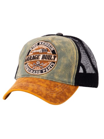 King Kerosin King Kerosin KING KEROSIN Trucker Cap in Used Optik Garage Built in braun