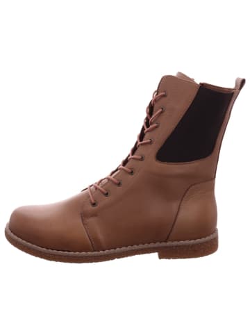 Esgano Damenschnürrstiefel kalt flach  in  Braun
