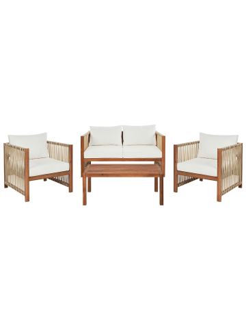 Beliani 4-tlg Lounge Set ANTRIA in Braun/Beige