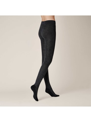 Kunert Strickstrumpfhose Warm Up wärmeisolierend in Anthrazitmel