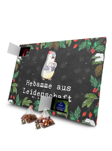 Mr. & Mrs. Panda Tee Adventskalender Hebamme Leidenschaft mit Sp... in Kreidetafel