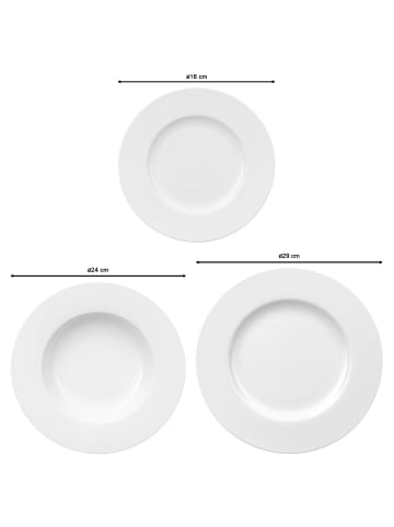 Villeroy & Boch Kombiservice Royal weiß in weiß