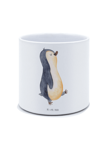 Mr. & Mrs. Panda Pflanzkübel Groß Pinguin mHerzieren ohne Spruch in Weiß
