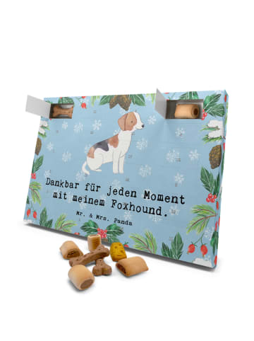 Mr. & Mrs. Panda Hunde Adventskalender Foxhound Moment mit Spruch in Eisblau