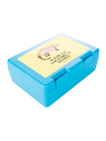 Mr. & Mrs. Panda Bentobox Nasenbär mit Spruch in Gelb Pastell