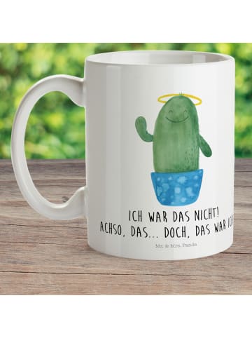 Mr. & Mrs. Panda Kindertasse Kaktus Heilig mit Spruch in Weiß
