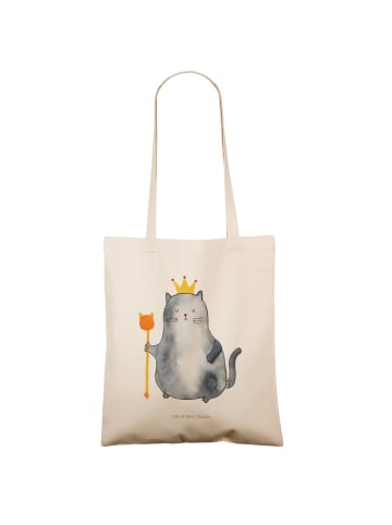 Mr. & Mrs. Panda Shopper Katze König ohne Spruch in Creme
