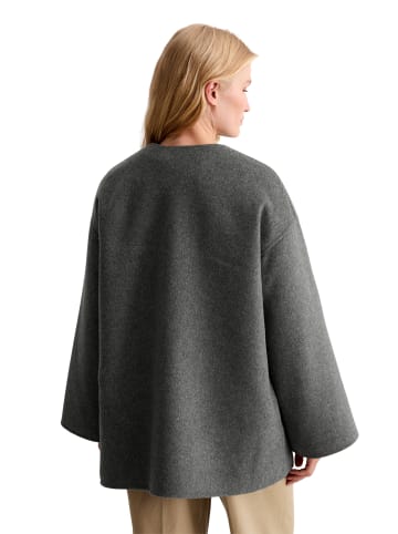 Marc O'Polo Capejacke mit abnehmbarem Schal relaxed in Warm Granite Melange