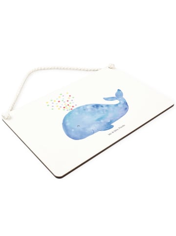 Mr. & Mrs. Panda holzbild Wal Konfetti ohne Spruch in Weiß