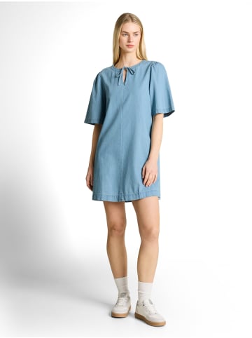 TOM TAILOR Denim Mini-Jeanskleid mit Eingriffstaschen in Clean Light Stone Blue Denim