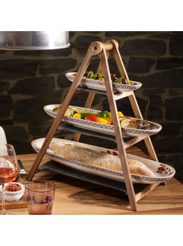 Villeroy & Boch Etagere Artesano Original in Braun-Grau 47,5 cm in braun-grau