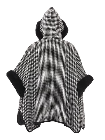 fraully Poncho in Wollweiss