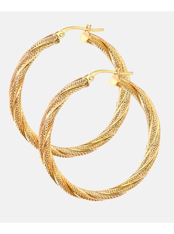 Vanlere Creolen aus 375 Gelbgold