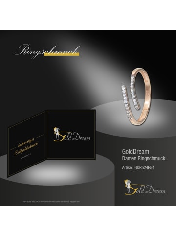 GoldDream Goldring 333 Rosegold - 8 Karat, Line Größe 54 (17,2)