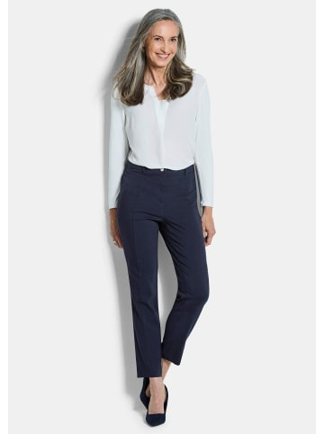 GOLDNER Kurzgröße:  Bengalinhose mit Längsnähten in marine