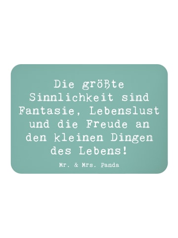 Mr. & Mrs. Panda Whiteboard Magnet Spruch Sinnlichkeit und Freud... in Meeresbrise