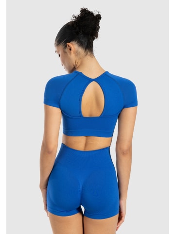 SMILODOX Crop Shirt Soheli in Blau