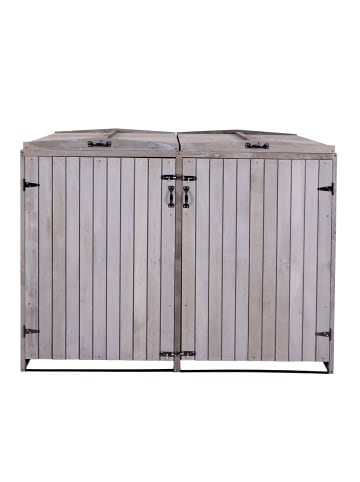 MCW XL 2er-/4er-Mülltonnenverkleidung H74, erweiterbar, Anthrazit-grau