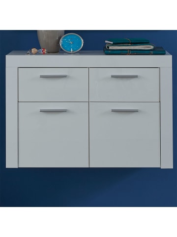 ebuy24 Schuhschrank Alma 2 Weiß 100 x 37 cm