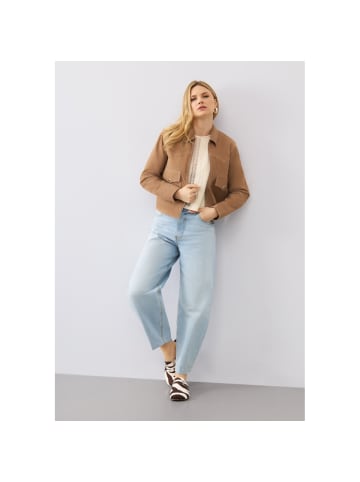 Bolongaro Trevor Lederjacke Freya Trucker in braun