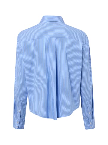 Marie Lund Hemdbluse Medina in blau weiß - 0004
