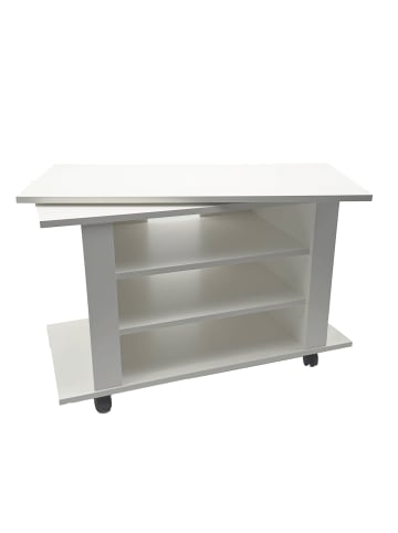 FineBuy TV- und Lowboards in Weiß / Spanplatte / 78x38x51