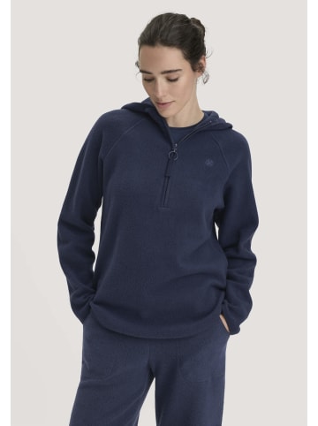 Hessnatur Fleece Hoodie in mitternachtsblau