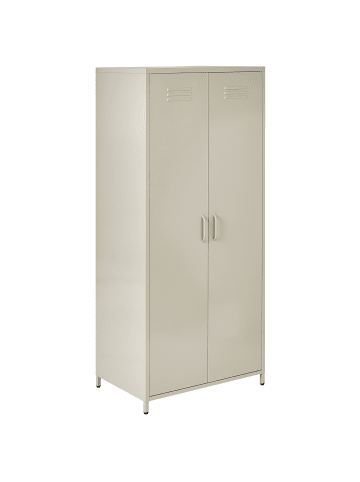 Beliani Büroschrank VARNA in Beige - (W) 76 x (H) 170 x (L) 50 cm