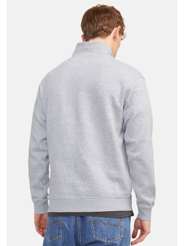 Jack & Jones Sweattroyer Bradley in Schwarz / hellgrau