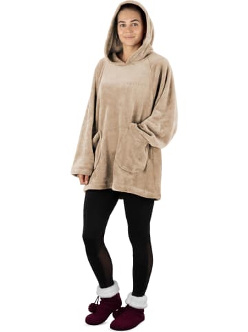 normani Oversize Pullover Molina in Beige