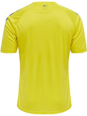 Hummel T-Shirt S/S Hmlcore Xk Core Poly T-Shirt S/S in BLAZING YELLOW/TRUE BLUE