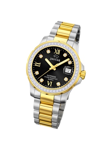 Jaguar Analog-Armbanduhr Jaguar Executive silber, gold mittel (ca. 34,5mm)