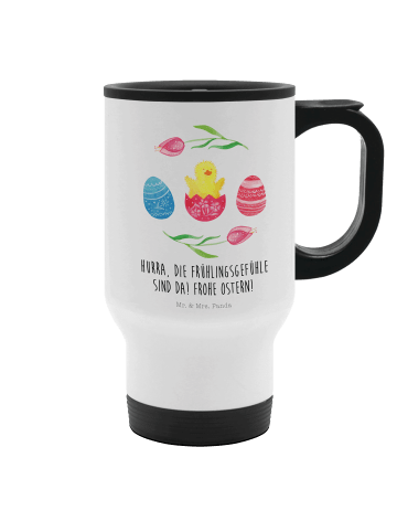 Mr. & Mrs. Panda Isolierbecher To Go Küken Schlüpfen mit Spruch in Weiß