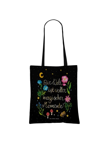 Mr. & Mrs. Panda Shopper Bag Magische Welt mit Spruch in Schwarz